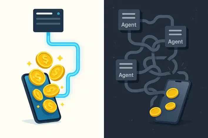 To visually contrast the transparent and beneficial 'direct web slot' system against the complicated and risky 'agent' system.